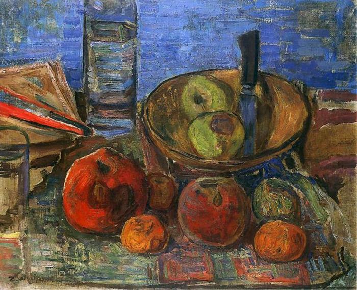 Still life with apples., Zygmunt Waliszewski